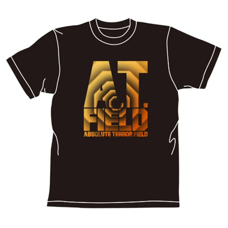 ATフィールドロゴTシャツ/BLACK-XL