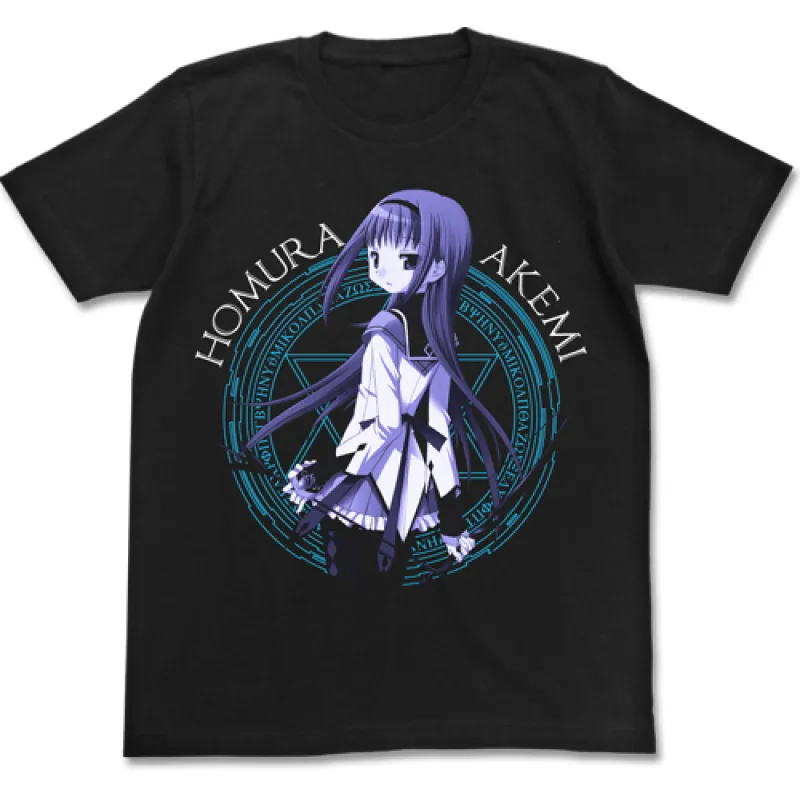 暁美ほむらTシャツ/BLACK-XL