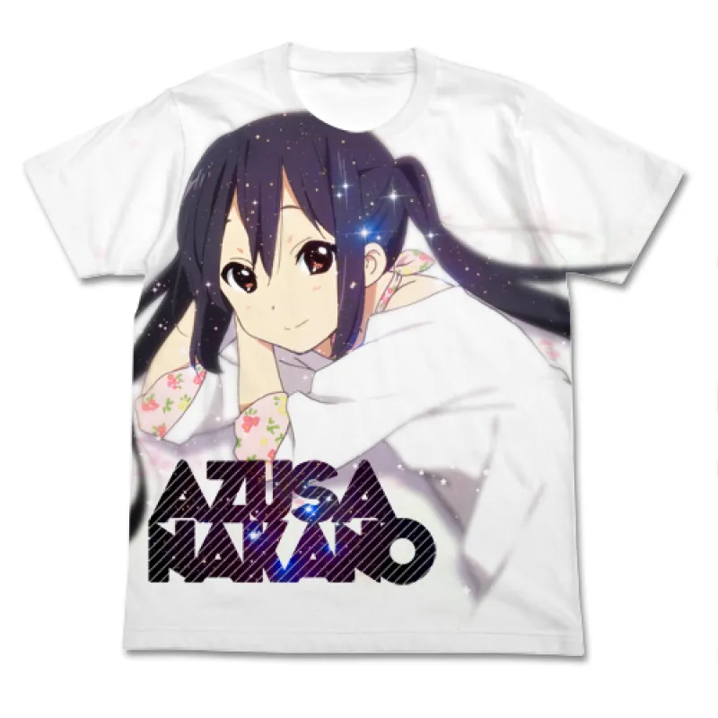 中野梓フルグラフィックTシャツ/WHITE-L