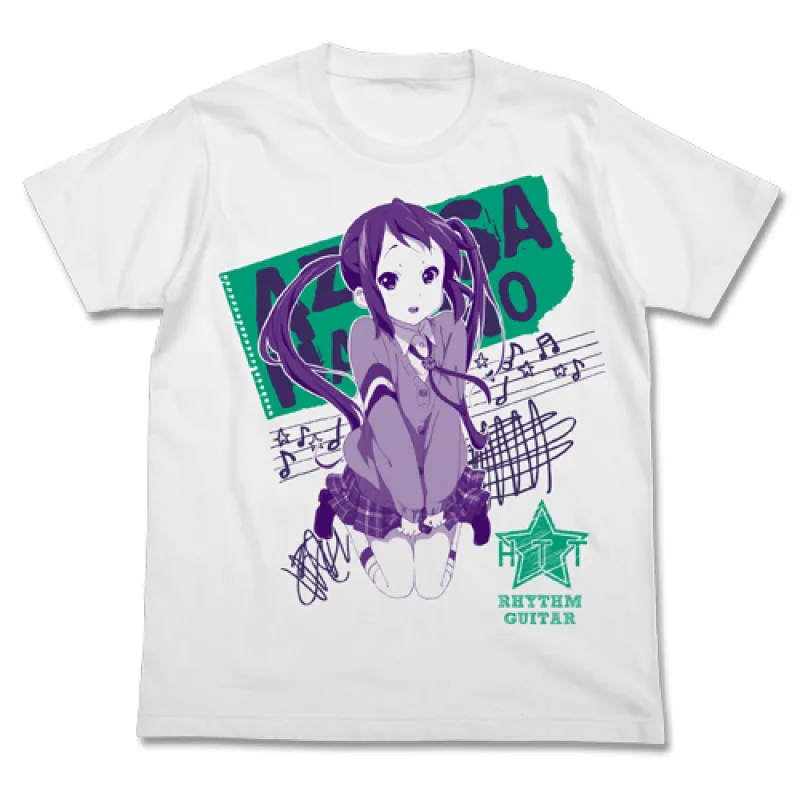 中野梓グラフィックTシャツ/WHITE-L