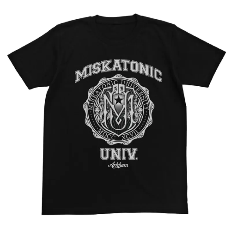 ミスカトニック大学Tシャツ/BLACK-M