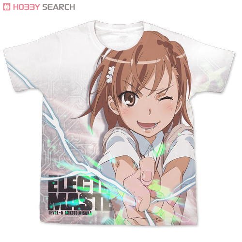 御坂美琴フルグラフィックTシャツ/WHITE-L 2