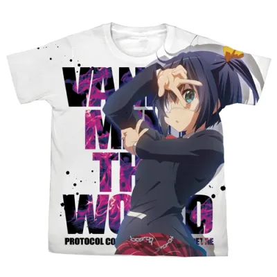 小鳥遊六花フルグラフィックTシャツ/WHITE-M