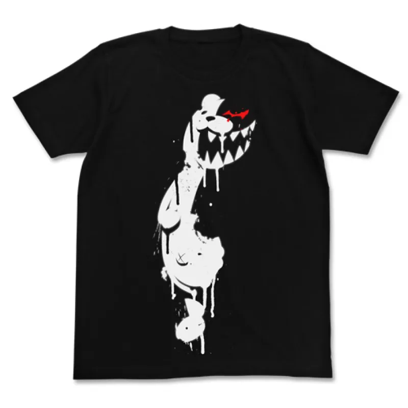 モノクマステンシルTシャツ/BLACK-M