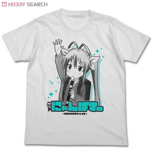 にゃんぱすTシャツ/WHITE-XL 2