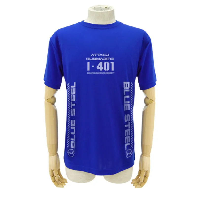 蒼き鋼イ401ドライTシャツ/COBALT BLUE-M