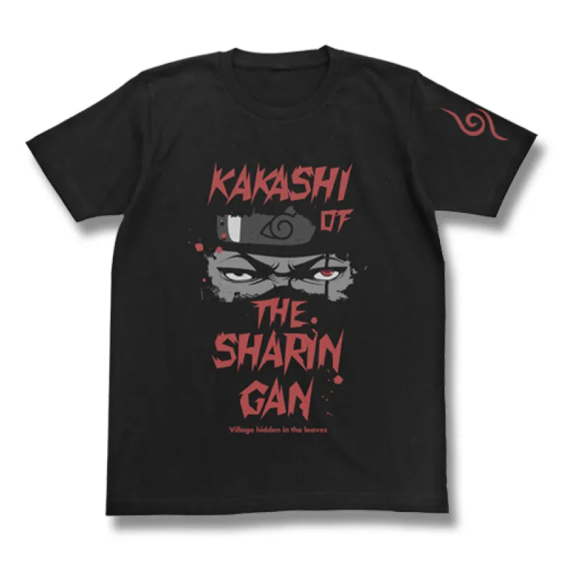 写輪眼のカカシTシャツ/BLACK-M