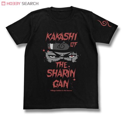 写輪眼のカカシTシャツ/BLACK-XL 2