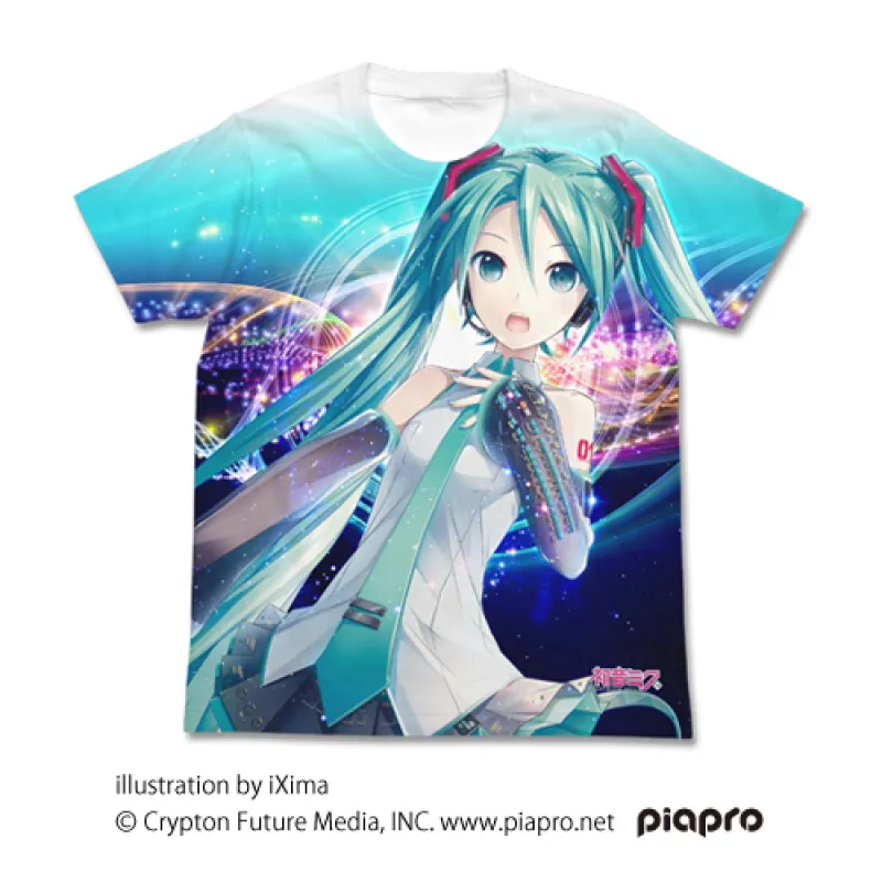 初音ミク V3 フルグラフィックTシャツ ver.2.0/WHITE-XL