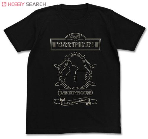 ラビットハウスTシャツ/BLACK-L