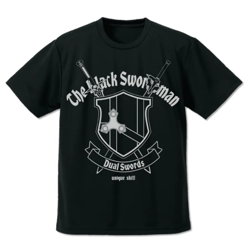 黒の剣士ドライTシャツ/BLACK-XL