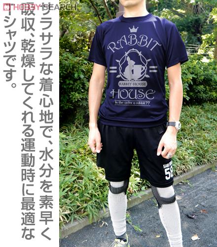 ラビットハウス ドライTシャツ/NAVY-M 3