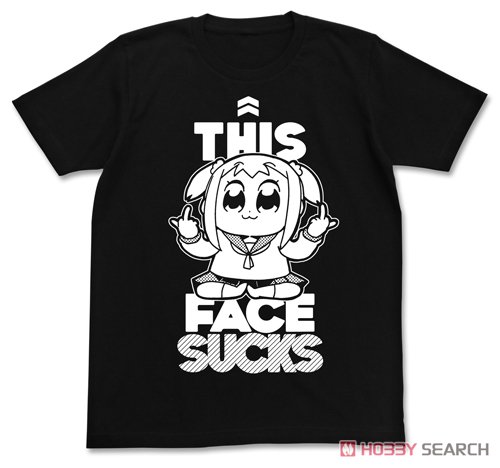 ポプテピピックSUCKS Tシャツ/BLACK-XL 2