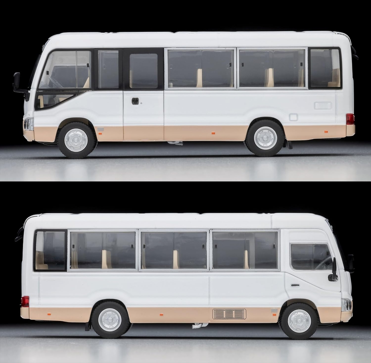 トミカリミテッドヴィンテージネオ LVーN 294d トヨタ コースター LX (白/ベージュ) 3