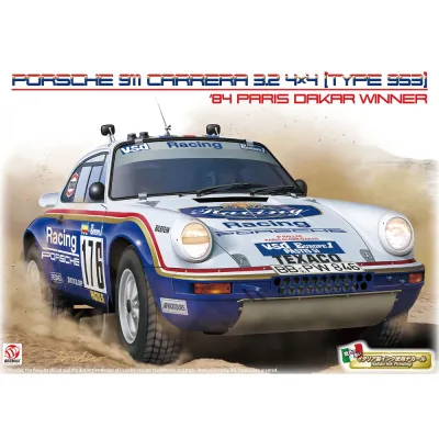 プラッツ/BEEMAX 1/24 ポルシェ 911 カレラ 3.2 4×4(タイプ953) 1984 パリ-ダカール ラリー ウィナー プラモデル BX24038