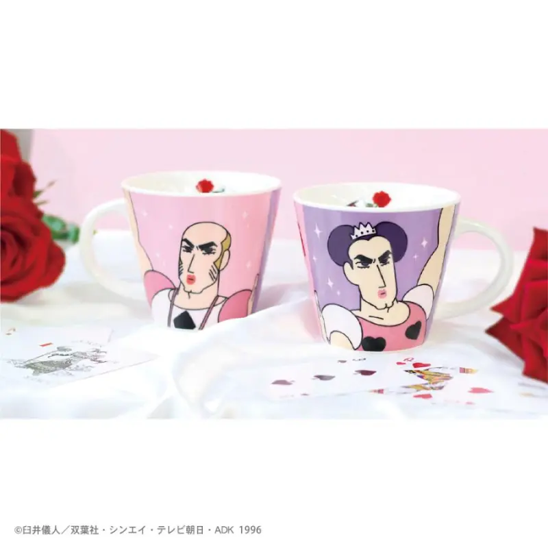 クレヨンしんちゃんペアマグカップ　マカオとジョマ--