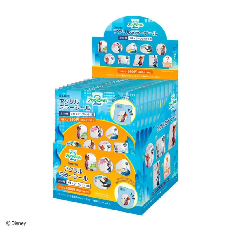 ディズニーシークアクリルミラーシールズートピア２／単品１０個