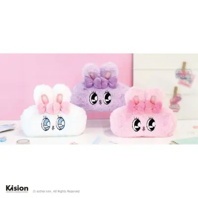 エスターバニーぬいぐるみフェイスペンポーチ リボンバニー