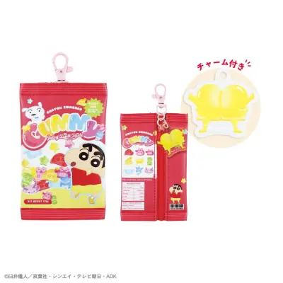 クレヨンしんちゃんチャーム付きお菓子ポーチ しんちゃんお菓子化計画/グミ