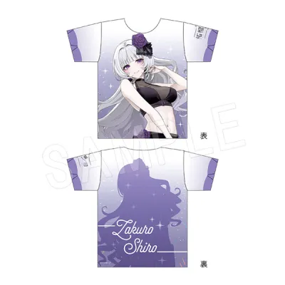 柘榴シロ フルグラフィックTシャツ