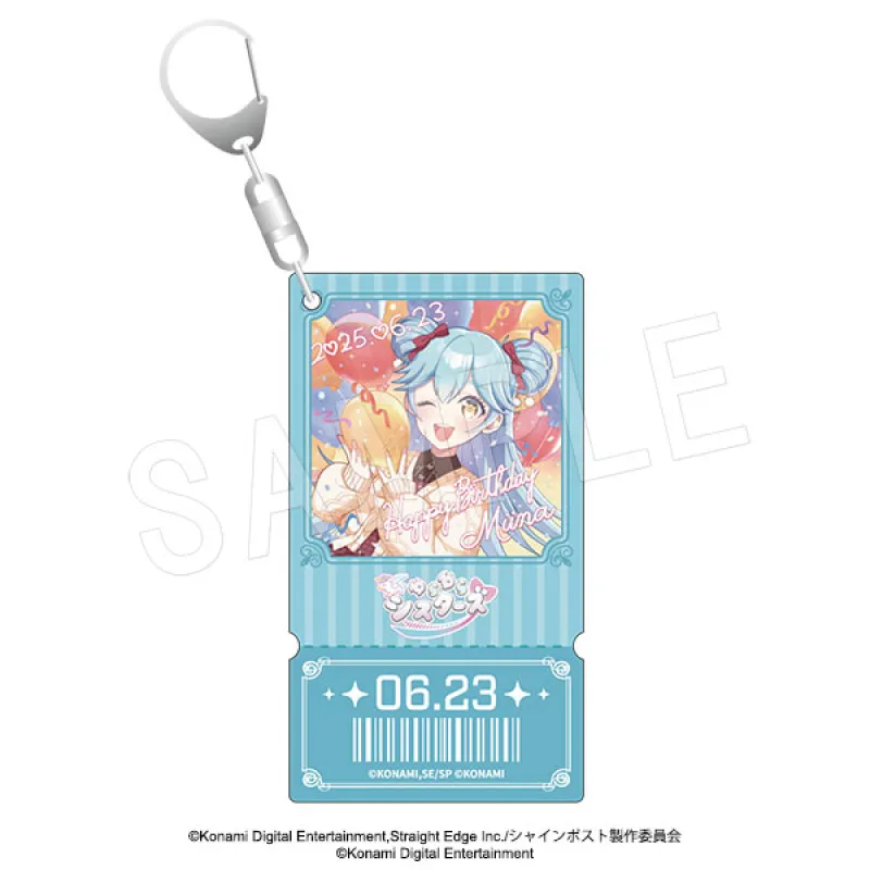 シャインポスト チケットカード風バースデーホロアクリルキーホルダー 広瀬 実唯菜