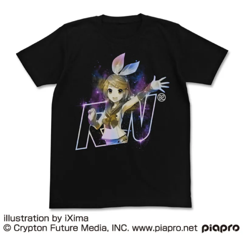 鏡音リン V4X Tシャツ/BLACK-M