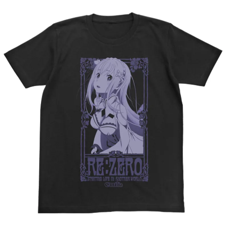 エミリアTシャツ/BLACK-S