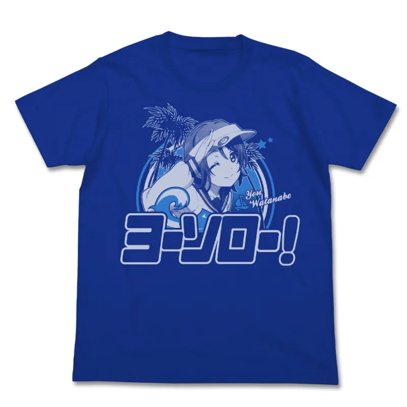 渡辺曜エモーショナルTシャツ/ROYAL BLUE-L