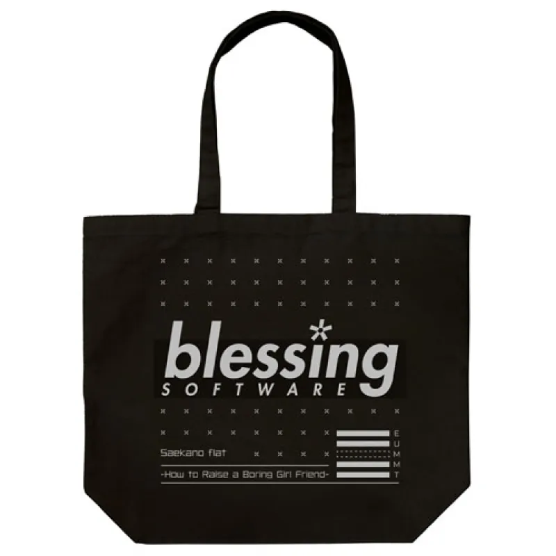 blessing softwareラージトート/BLACK