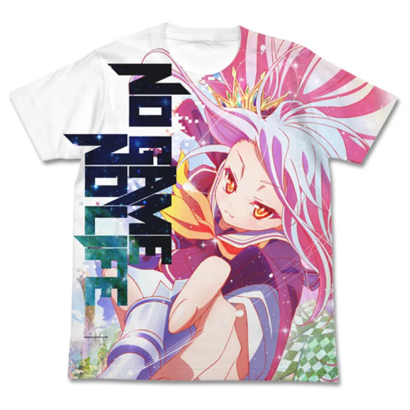 『白』フルグラフィックTシャツ/WHITE-M