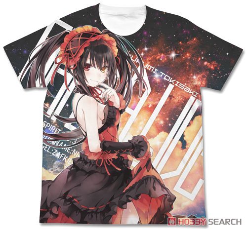 原作版 時崎狂三フルグラフィックTシャツVer.2/WHITE-XL 2