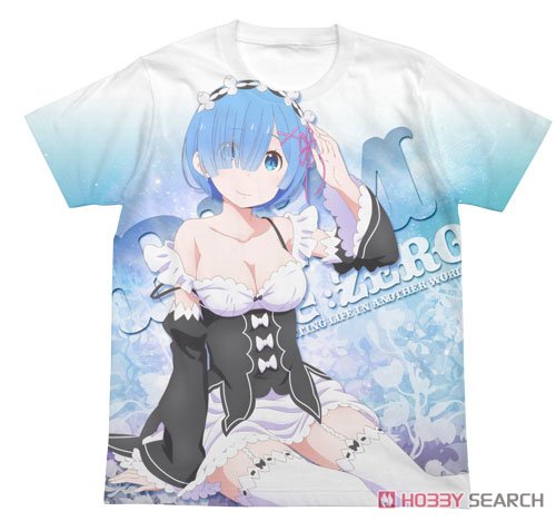 レム フルグラフィックTシャツ/WHITE-M 2
