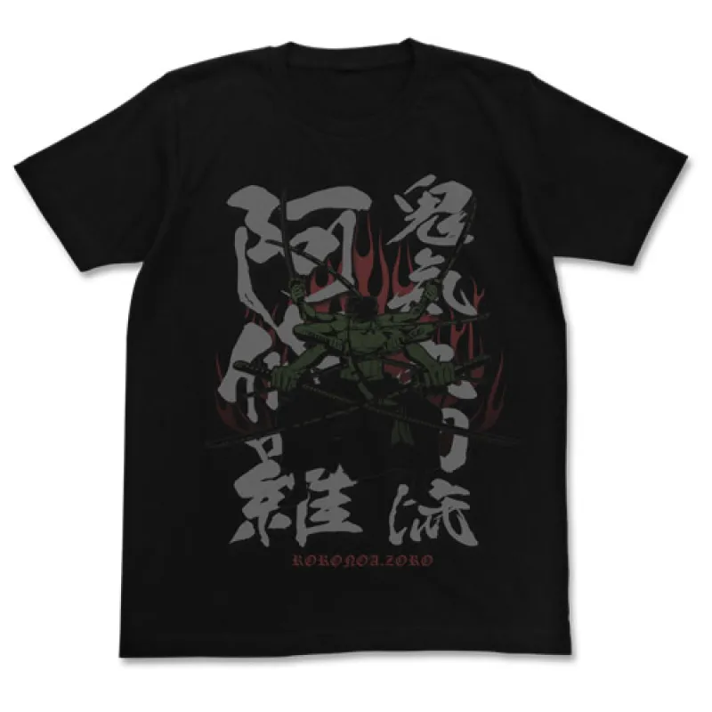 鬼気 九刀流 阿修羅Tシャツ/BLACK-XL