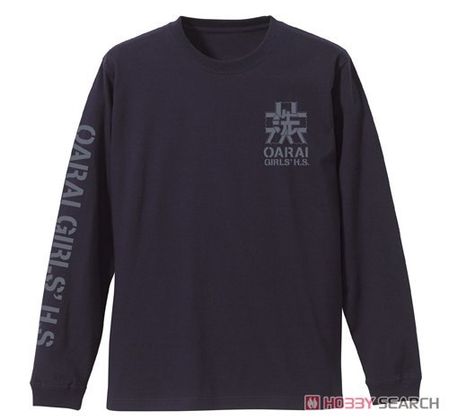 大洗女子学園 袖リブロングスリーブTシャツ/NAVY-M 3