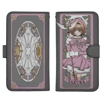 クリアカード編さくら 手帳型スマホケース138
