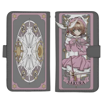 クリアカード編さくら 手帳型スマホケース158