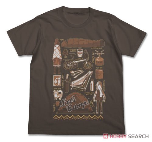 ゆるキャン△ Tシャツ/CHARCOAL-XL 2