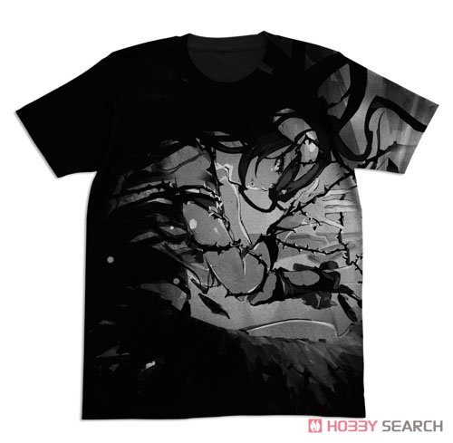 アルベド オールプリントTシャツ/BLACK-M 2