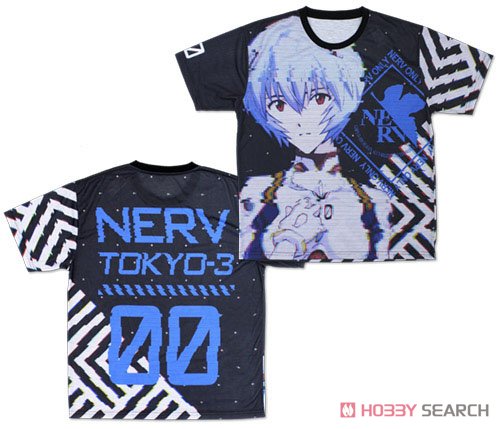 綾波レイ 両面フルグラフィックTシャツ/M 2