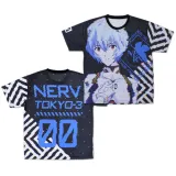 綾波レイ 両面フルグラフィックTシャツ/L 1