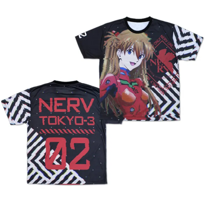 式波・アスカ・ラングレー 両面フルグラフィックTシャツ/L