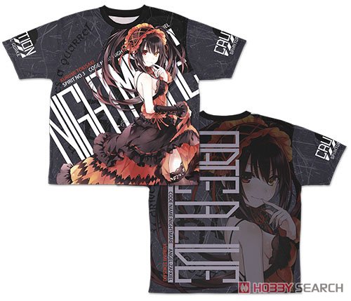 原作版 時崎狂三 両面フルグラフィックTシャツ/XL 2