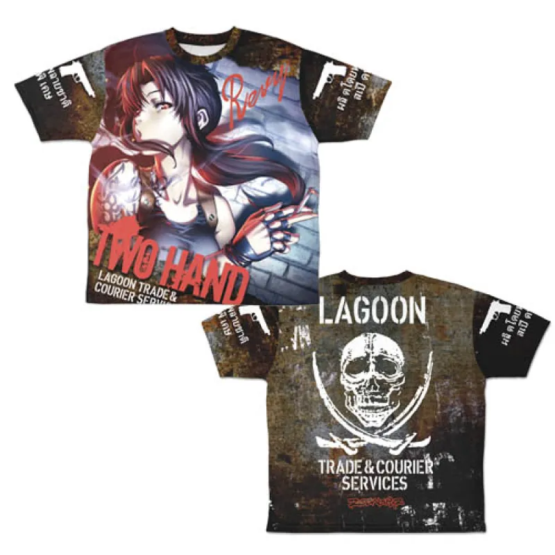 トゥーハンド レヴィ 両面フルグラフィックTシャツ/L