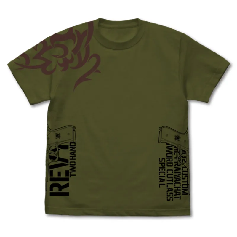 ソードカトラス&タトゥー Tシャツ/MOSS-L