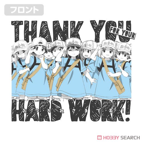 血小板のおつかれさまです Tシャツ/WHITE-XL 3