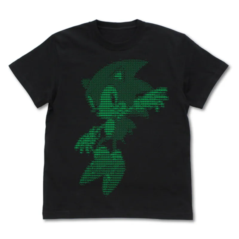 ソニック アスキーアートTシャツ/BLACK-M