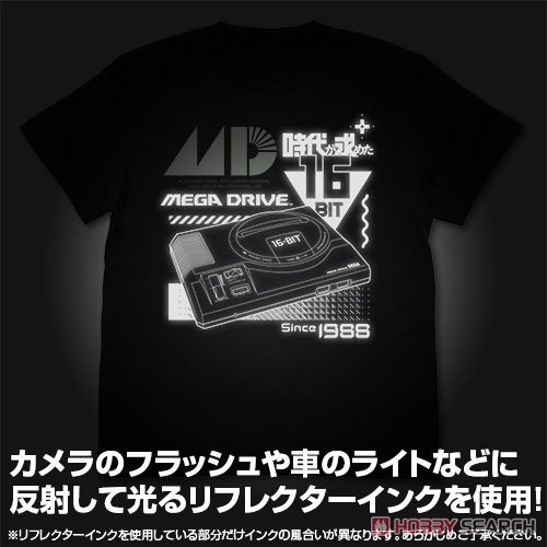 メガドライブ リフレクタープリントTシャツ/BLACK-L 3