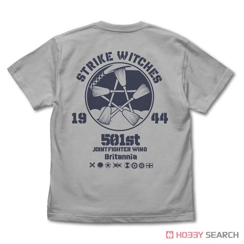STRIKE WITCHES エンブレム Tシャツ/LIGHT GRAY-XL 2