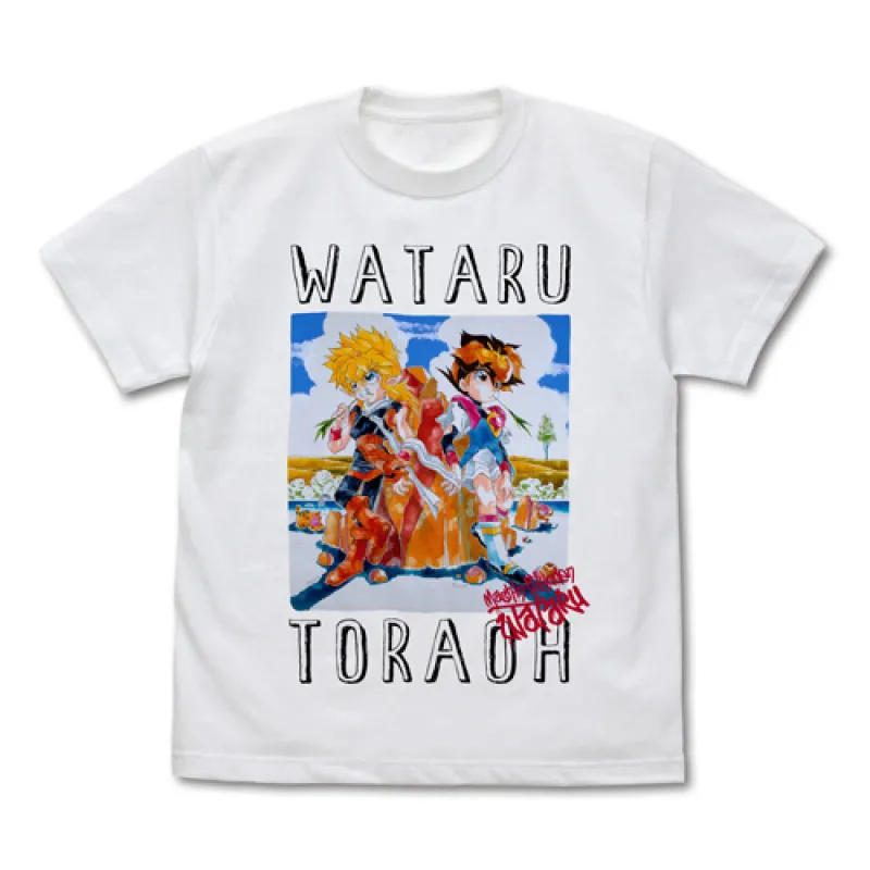 ワタル&虎王 フルカラーTシャツ/WHITE-S