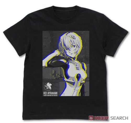 綾波レイ グラフィックTシャツ/BLACK-L 2